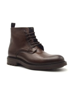 Exton bottines homme en cuir à lacets avec zip intérieur 2